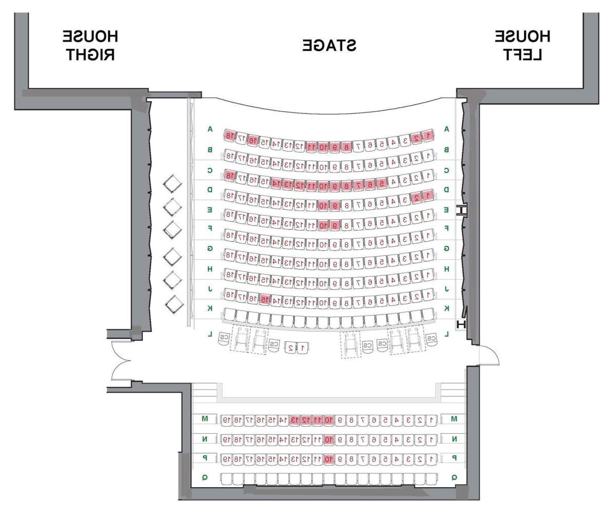 Theatre seating diagram